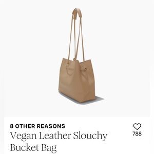 8 Other Reasons Beige Vegan Leather Tote
